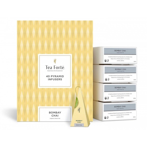 Ceai Bombay Chai ECO - Tea Forte - cutie cu 40 de piramide de ceai Produse 154,00 lei