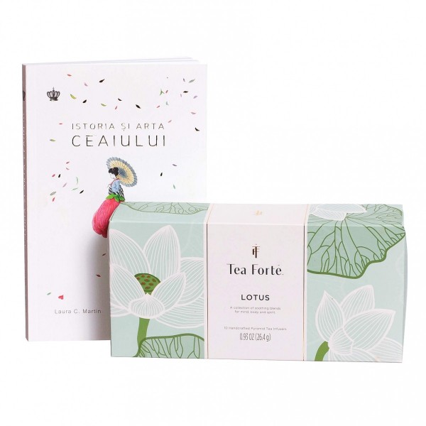 Pachet cadou ceai si carte Lotus - Tea Forte Produse 170,00 lei