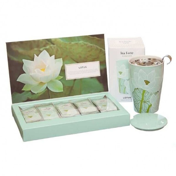 Coș Cadou: ceai și cană ceai Lotus Collection Gift - Tea Forte Produse 209,00 lei
