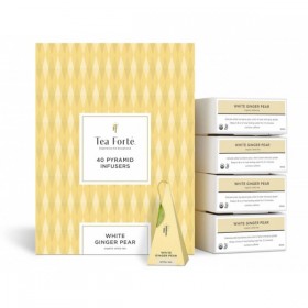 Ceai alb ECO cu ghimbir și pere, White Ginger Pear – cutie cu 40 de piramide de ceai Produse 220,00 lei