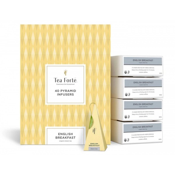 Ceai English Breakfast ECO - Tea Forte - cutie cu 40 de piramide de ceai Produse 220,00 lei