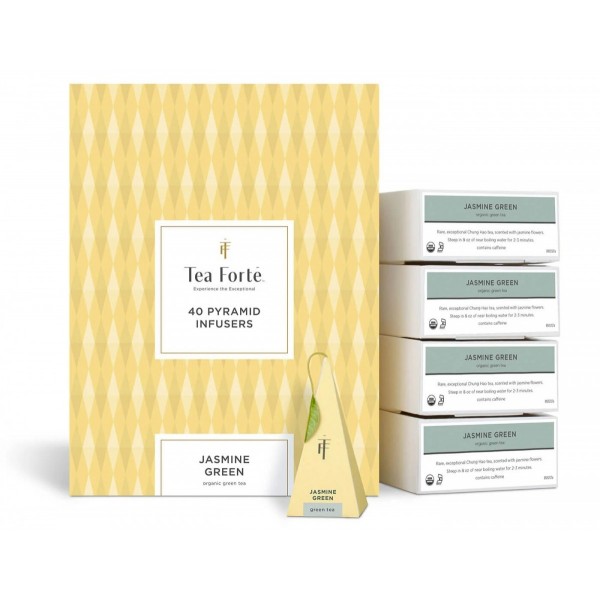 Ceai Jasmine Green ECO - Tea Forte -cutie cu 40 de piramide de ceai Produse 220,00 lei