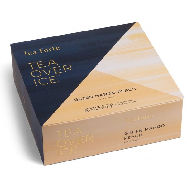 Ceai rece-Tea Over Ice Green Mango Peach, Tea Forte - cutie cu 5 piramide ceai rece Produse 48,75 lei