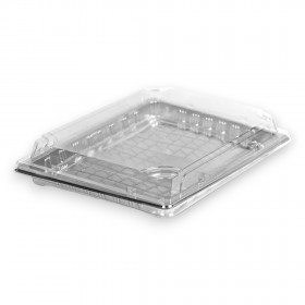 Caserola sushi, baza argintie + capac transparent, 185*255*h51 mm, 100buc Polipropilena 234,99 lei