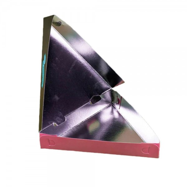 Cutii triunghiulare clătite, design Street-Food, metalizate, 25x25x4cm, 190buc Produse 225,14 lei