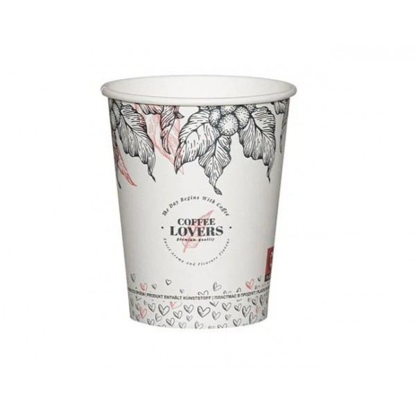 Pahare carton 235ml - 8oz coffee lovers D80 (50buc) Produse 6,90 lei