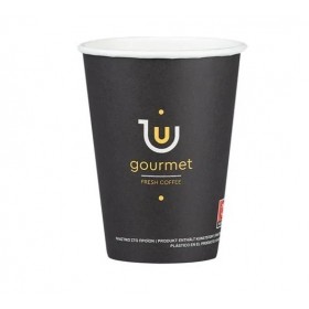 Pahare carton 350ml - 12oz Gourmet black D90 (50buc) Produse 9,90 lei