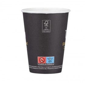 Pahare carton 350ml - 12oz Gourmet black D90 (50buc) Produse 9,90 lei