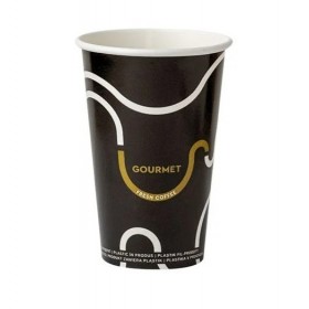 Pahare carton 350ml - 12oz Gourmet black D80 (50buc) Produse 9,90 lei
