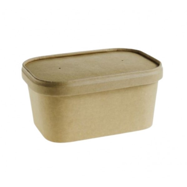 Cutie meniu 1000cc dreptunghiulara, carton kraft, 50buc Produse 32,17 lei