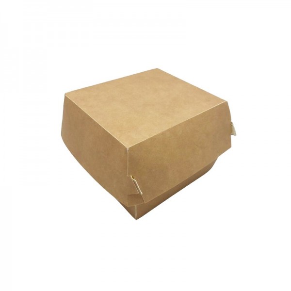 Cutie mica hamburger, carton natur, 12x12x8cm, 100buc, outlet Outlet 66,82 lei