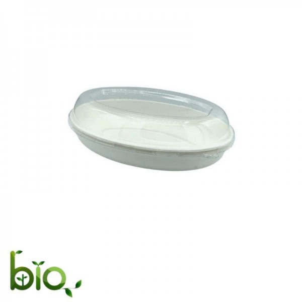 Bol oval bio, burrito, 18oz + capac transparent, 50buc, outlet Outlet 51,07 lei