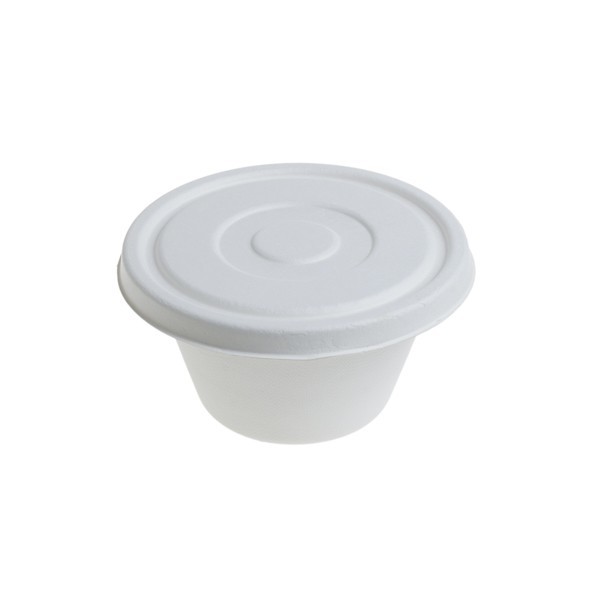 Boluri trestie, biodegradabile, cu capac, 750ml|25oz, 50buc, outlet Outlet 58,47 lei