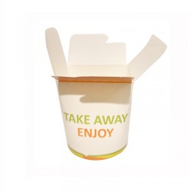 Cutie noodle, carton personalizat, Take Away Enjoy, 26oz, 760ml, 50buc, outlet Outlet 31,75 lei