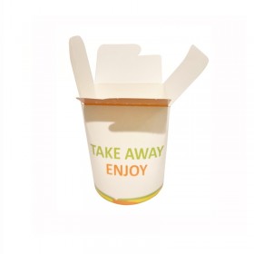 Cutie noodle, carton personalizat, Take Away Enjoy, 16oz, 480ml, 50buc, outlet Outlet 21,87 lei
