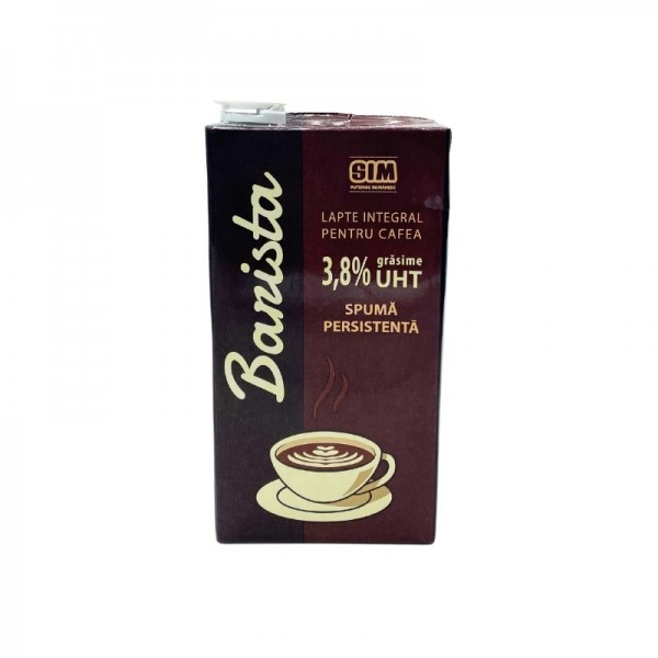 Barista, lapte integral pentru cafea, 3,8% grasime UHT, 1L, outlet Outlet 10,58 lei