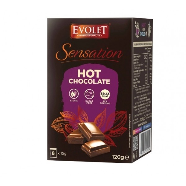 EVOLET Selection Ciocolata Calda fara zahar 8*15g Produse 14,59 lei