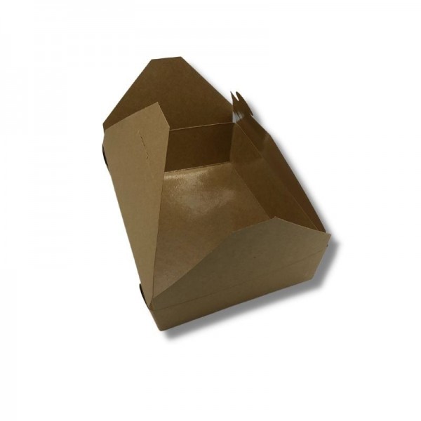 Cutie carton kraft, take- away, 4 clapete, 780cc, 50buc Produse 24,56 lei