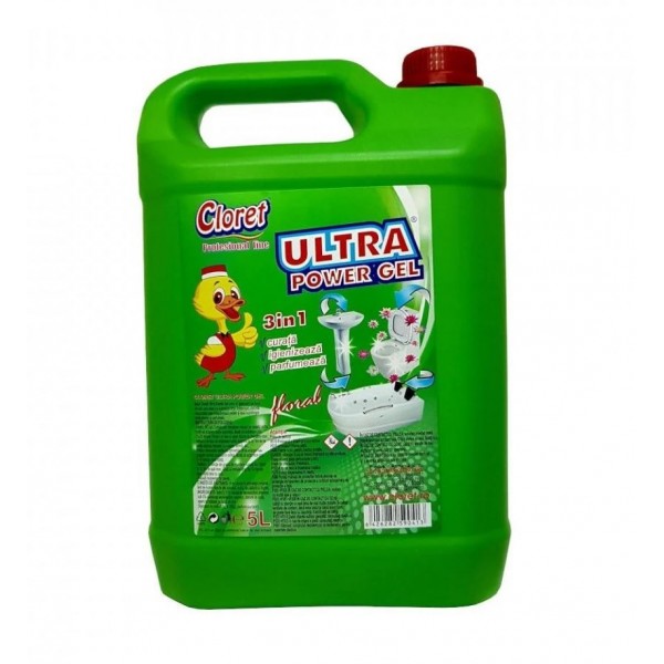 Cloret, gel dezinfectant pe baza de clor, parfumat, 5L Produse 46,37 lei