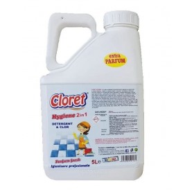 Cloret Hygiene, detergent igienizant suprafete pe baza de clor, concentrat, 2in1, 5L Produse 68,33 lei