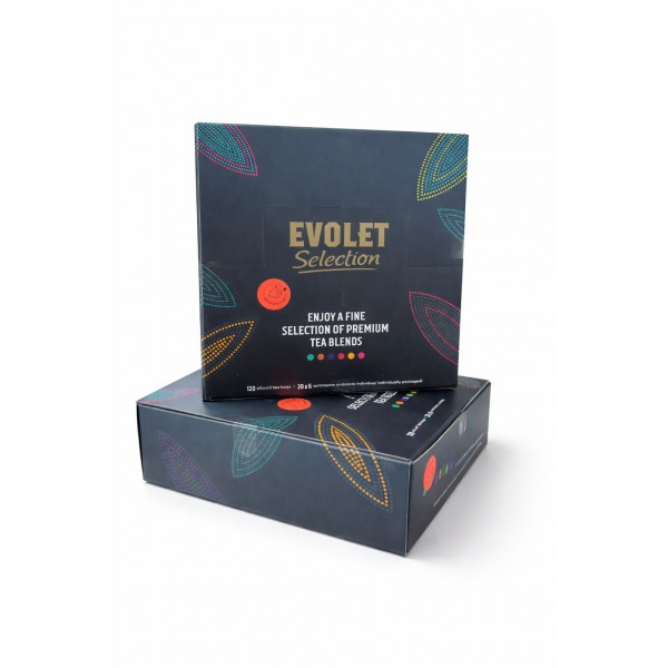EVOLET Fruit Tea Selection, The Box Premium Blends, Ceai Piramida 120*2,25gr Ceai plic 98,39 lei