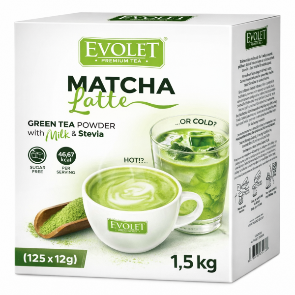 EVOLET Sensation Matcha latte, 1.5kg, 125 plicuri Ceai vrac 202,55 lei
