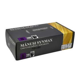 Manusi Synmax, negre, nepudrate, marime S, 100buc Produse 11,99 lei