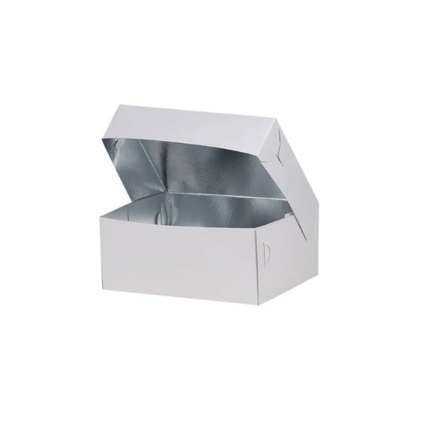 Cutii prajituri, K8, carton alb aluminizat, 190x190x80 mm, 10kg Produse 106,29 lei