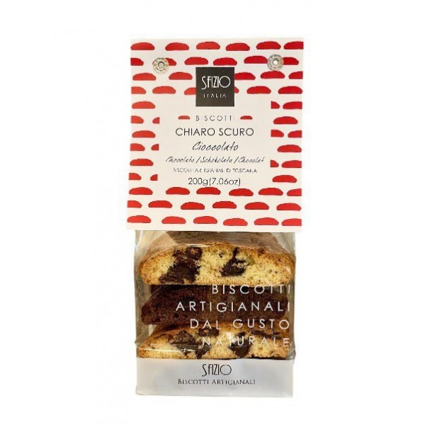 Biscuiti artizanali Biscotti cu ciocolata Sfizio 200g Produse 56,25 lei