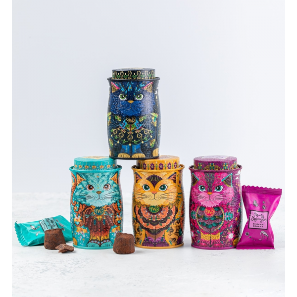 Trufe de ciocolata Monty Bojangles - Cutie metalica Spirit Blue Mini 36g Produse 61,50 lei