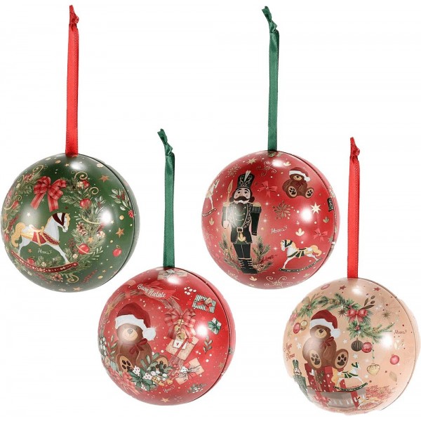 Glob metalic Christmas Treasure cu praline belgiene Valentino 100g Produse 67,50 lei