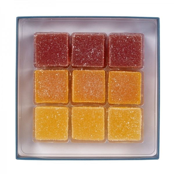 Cutie cu 18 jeleuri din pulpa de fructe autentice tropicale Confidas 240g Produse 78,75 lei