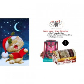 Cos cadou Craciun - Velvet Catmas Box Produse 101,25 lei