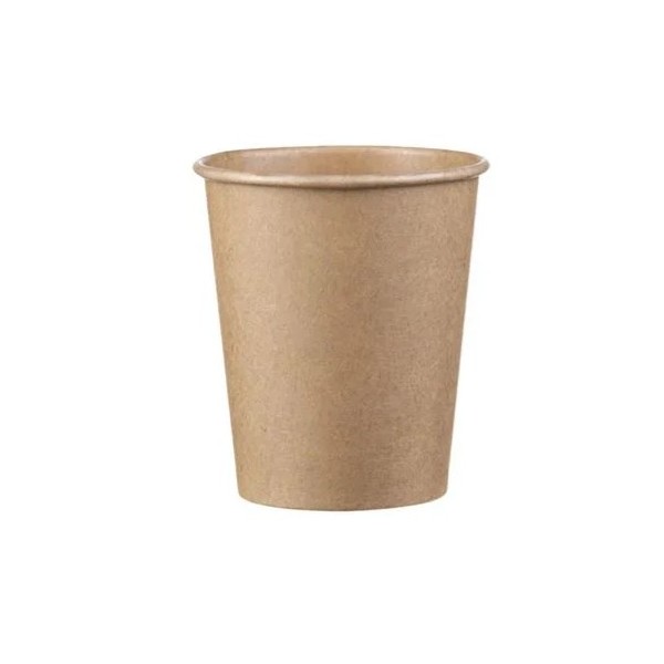 Pahare carton 235ml - 8oz kraft D80, 1000buc Produse 148,80 lei