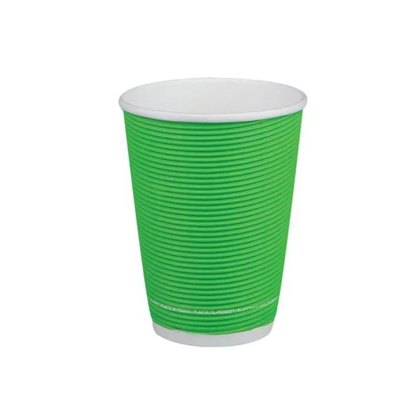 Pahare carton 350ml - 12oz, perete dublu, Mix Color, D90, 25buc Produse 10,35 lei