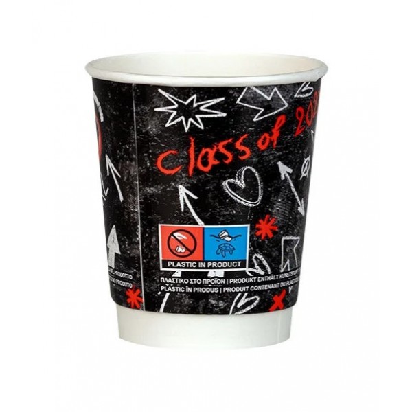 Pahare carton 235ml - 8oz, perete dublu, Coffee Break, D80, 25buc Produse 6,88 lei