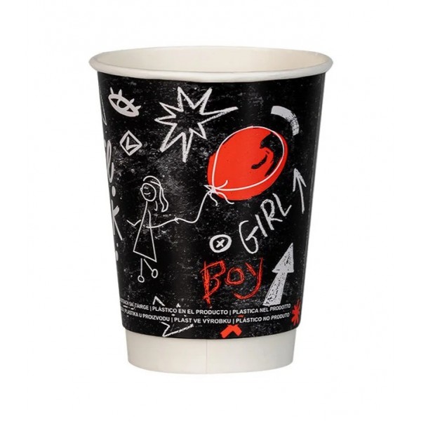 Pahare carton 350ml - 12oz, perete dublu, Coffee Break, D90, 25buc Produse 9,14 lei