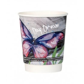 Pahare carton 235ml - 8oz, perete dublu, Butterfly, D80, 25buc Produse 6,88 lei