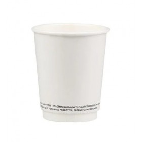 Pahare carton 235ml - 8oz, perete dublu, White, D80, 25buc Produse 6,54 lei