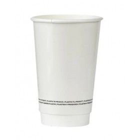Pahare carton 330ml - 12oz, perete dublu, White, D80, 25buc Produse 8,27 lei