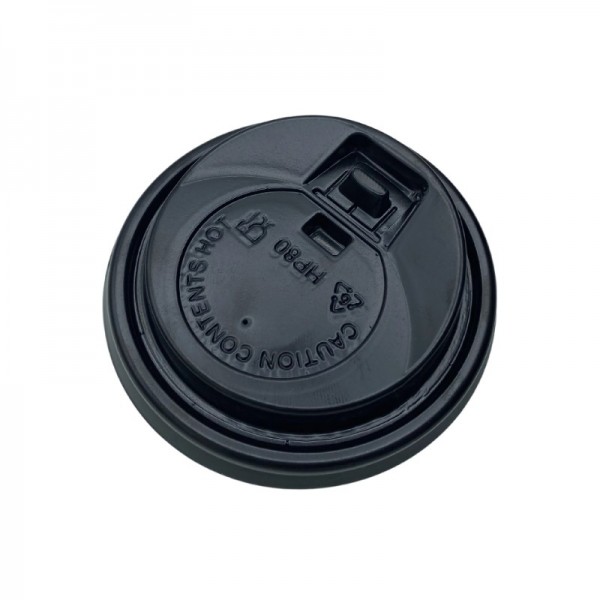 Capace negre, D90, cu orificiu safelock, 12oz si 16oz, 100buc Produse 10,17 lei