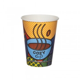 Pahare carton 350ml - 12oz Cozy D90, 50buc Pahare carton personalizat 9,99 lei