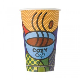 Pahare carton 470ml - 16oz Cozy D90, 50buc Pahare carton personalizat 12,99 lei