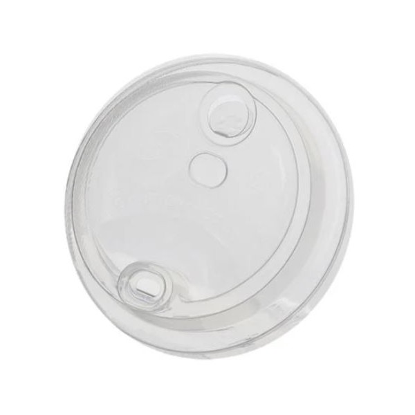 Capace transparente, D90, cu orificiu baut si pai, 12oz si 16oz, 100buc Produse 10,17 lei