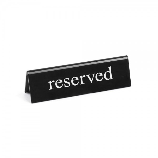 Semn pentru semnalizare masa "RESERVED", 130x35xh40 mm Produse 8,76 lei