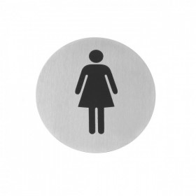 Semn pentru usa - Femei - 75 mm, otel inoxidabil Produse 12,33 lei