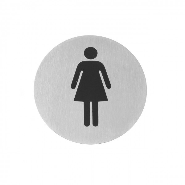 Semn pentru usa - Femei - 75 mm, otel inoxidabil Produse 12,33 lei