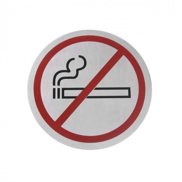 Semn pentru usa - Fumatul interzis - 75 mm, otel inoxidabil Produse 12,33 lei