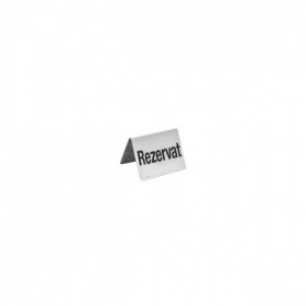 Semn pentru masa - Rezervat/Reserved, inox, 4buc/set, 50x35xh40 Produse 31,15 lei