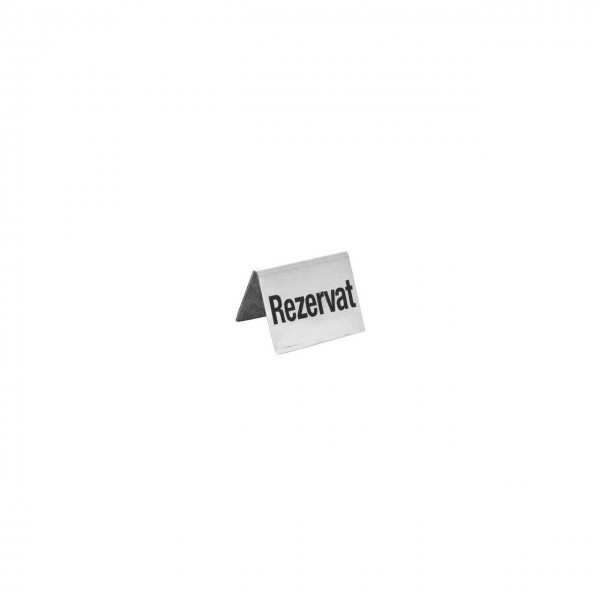 Semn pentru masa - Rezervat/Reserved, inox, 4buc/set, 50x35xh40 Produse 31,15 lei